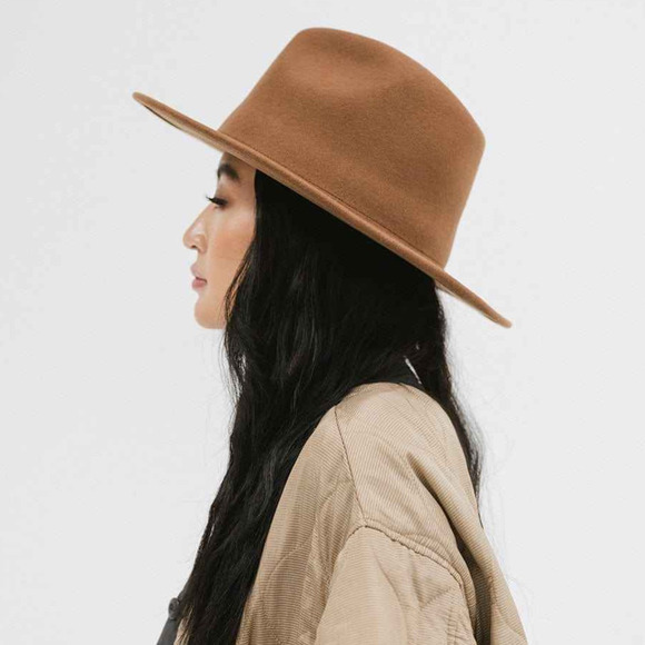 NWT GIGI PIP Classic Brown Hat Gigi Pip Ginger Gambler Hat • Classic Tan Fedora main image 4